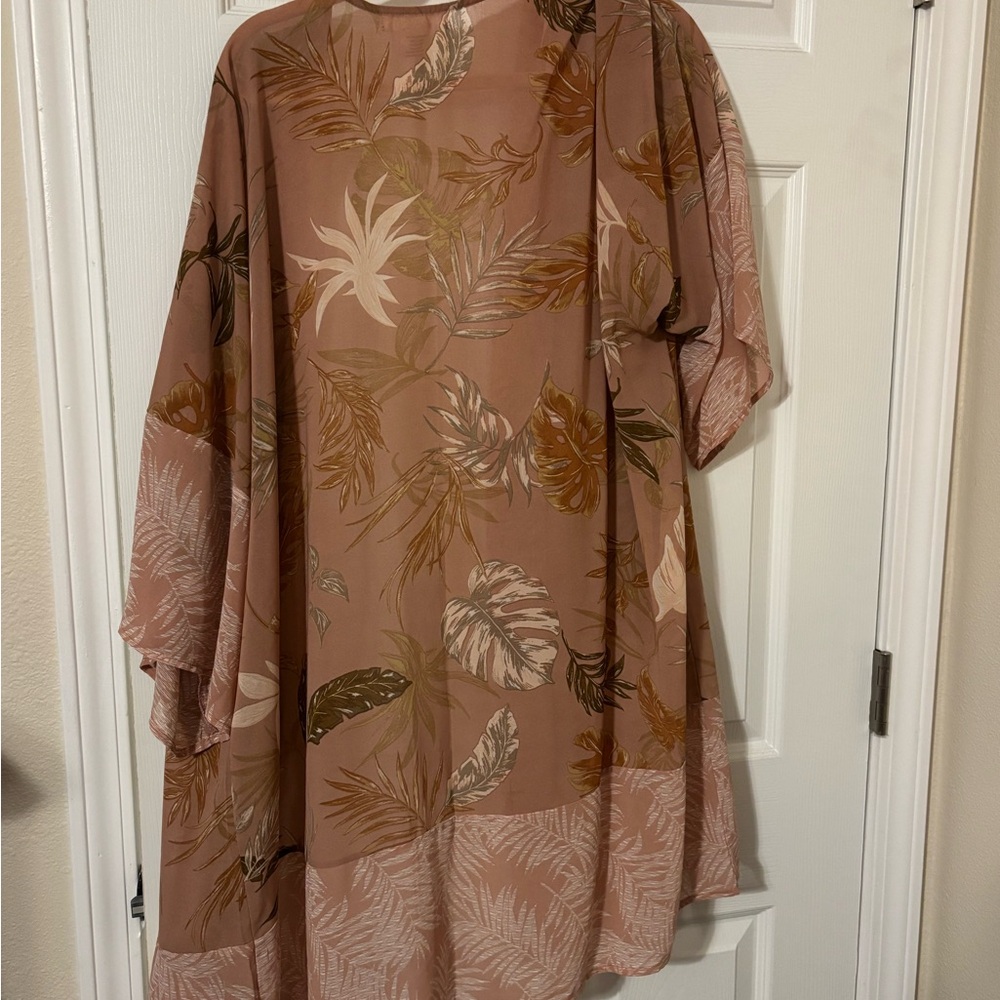 Pink Floral Kimono Top - Picture 3 of 3